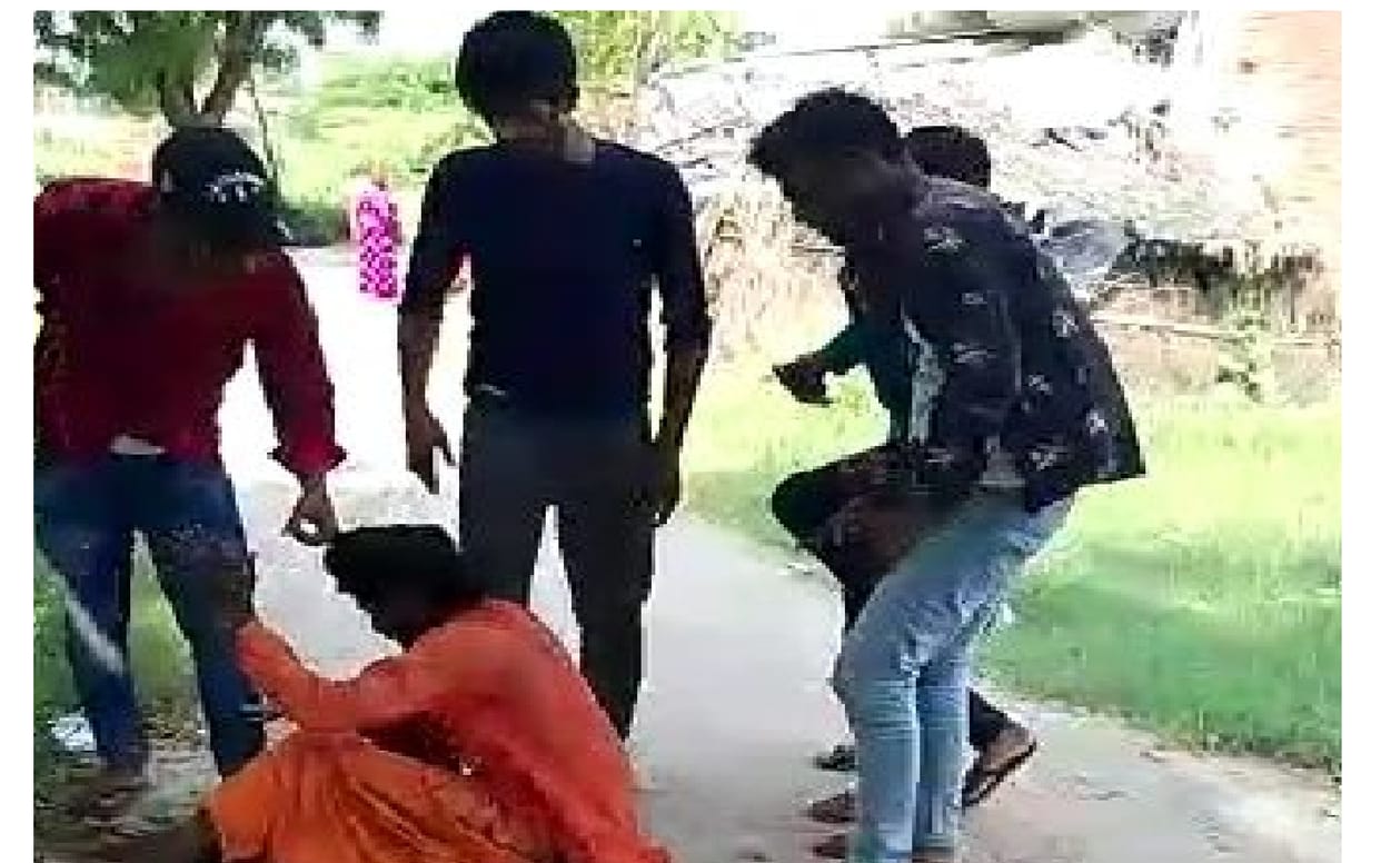the sadhu was beaten up as a child thief in Auraiya