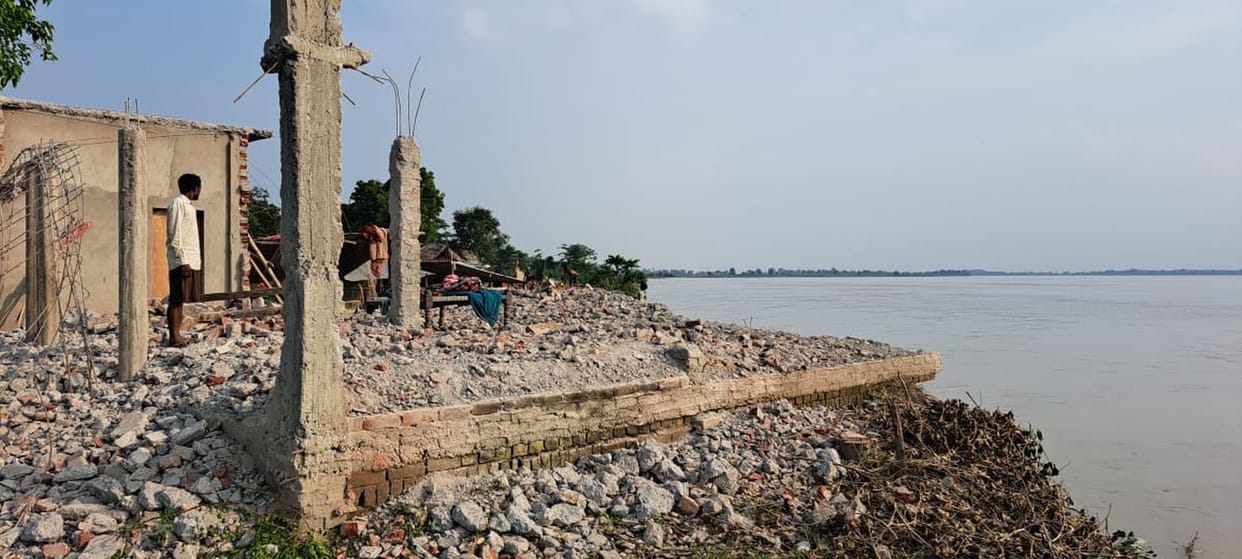 31 houses and 150 bighas of agricultural land were cut down
