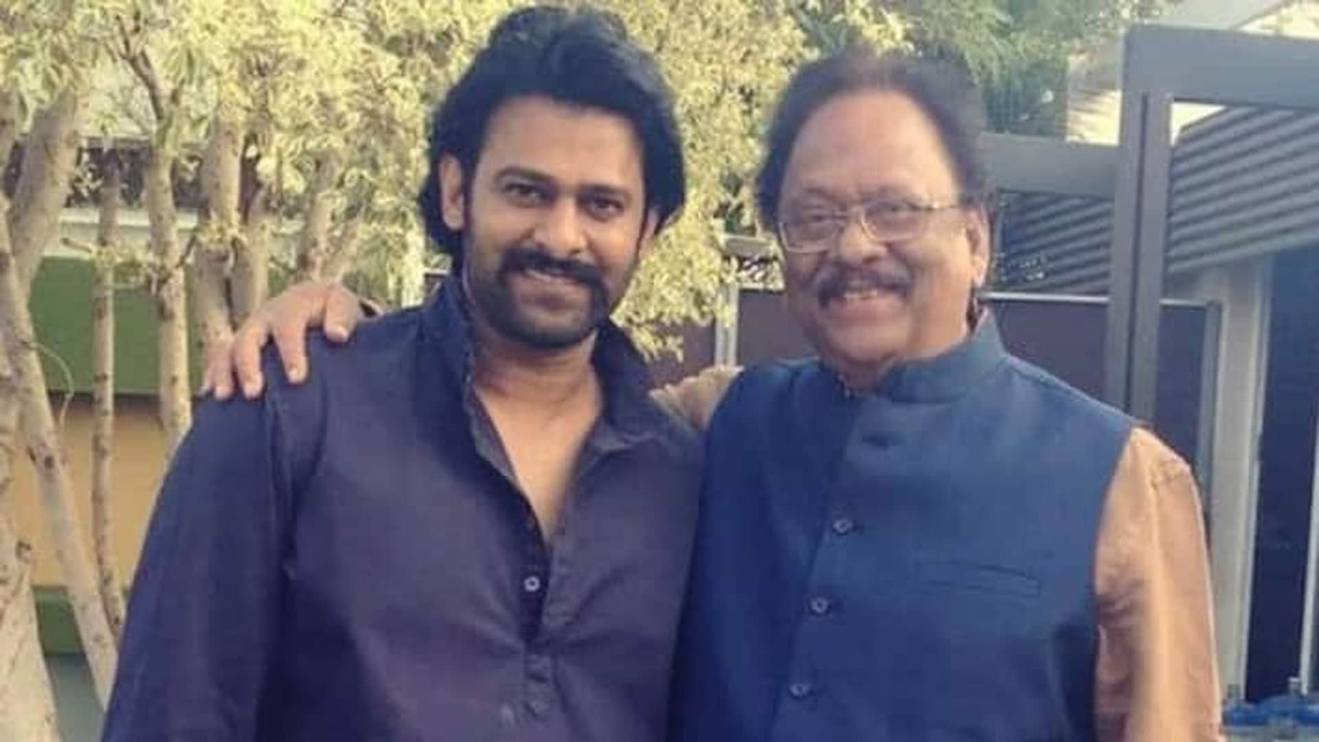 Salaar actor Prabhas breaks down Krishnam Raju death see video
