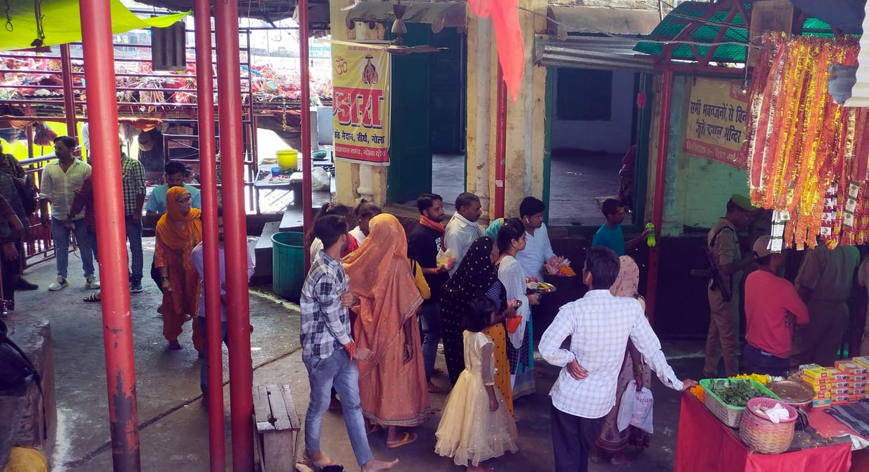 Devotees had to wait