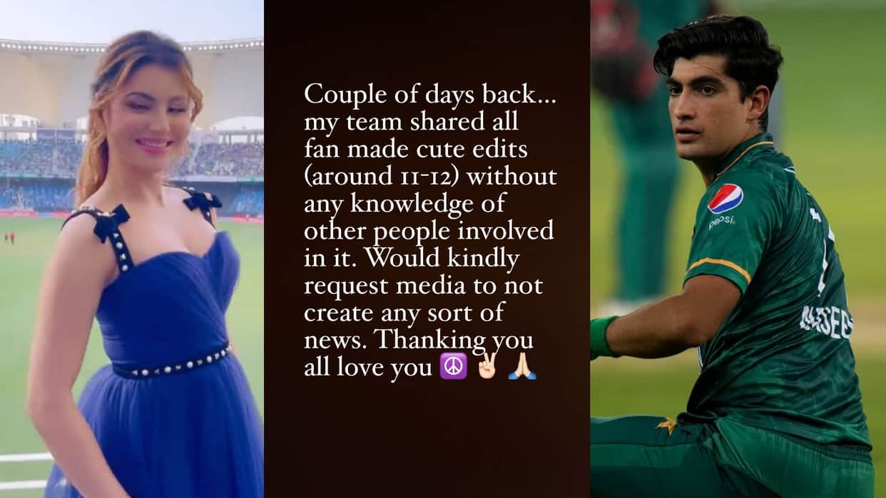 Urvashi clarified on sharing the video with Naseem Shah, wrote video shared inadvertently