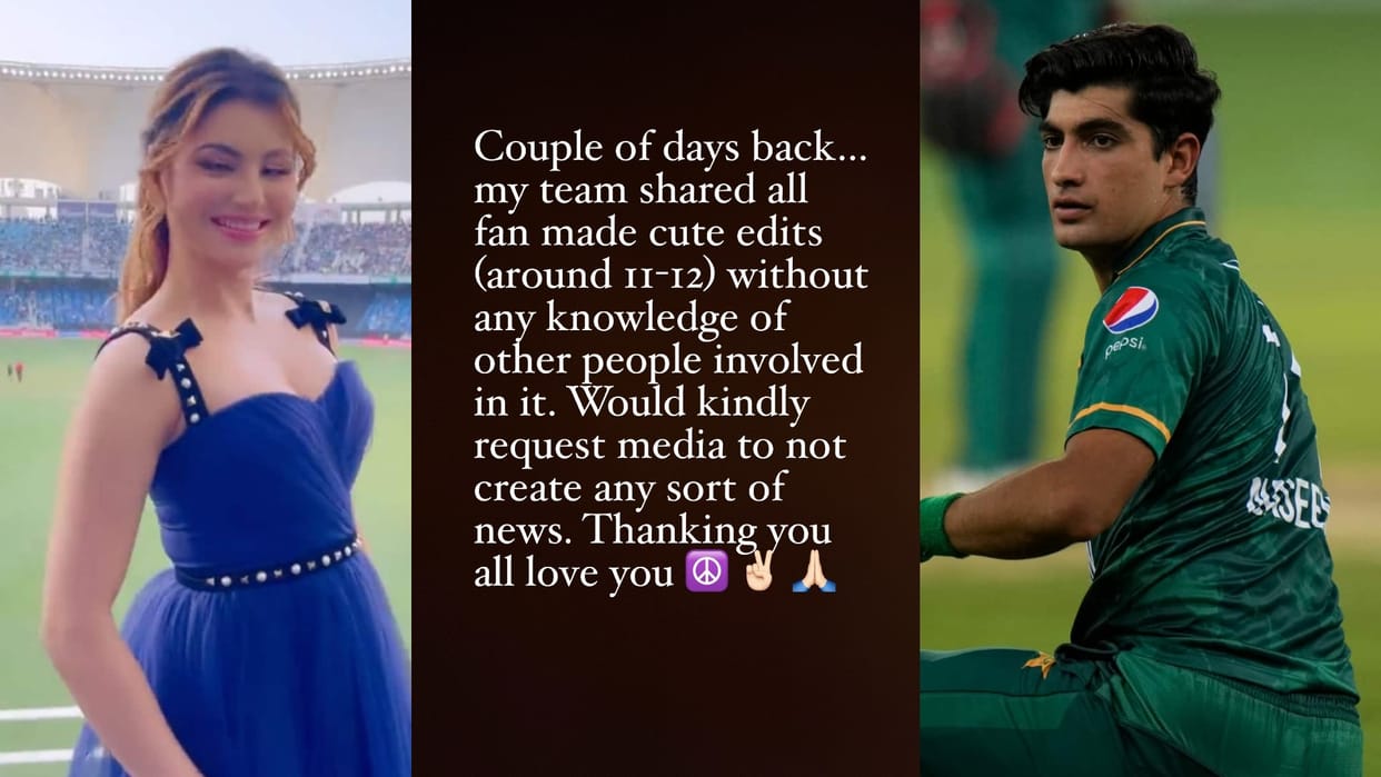 Urvashi clarified on sharing the video with Naseem Shah, wrote video shared inadvertently