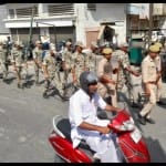 मेरठ मे पुलिस फोर्स