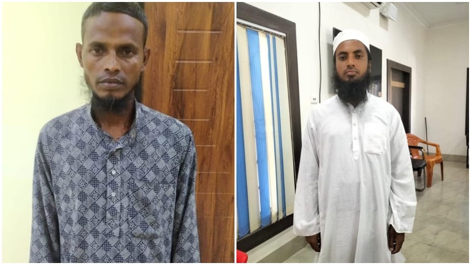 Assam Police arrested two suspected terrorists linked with Ansarullah Bangla Team (ABT) in Morigaon