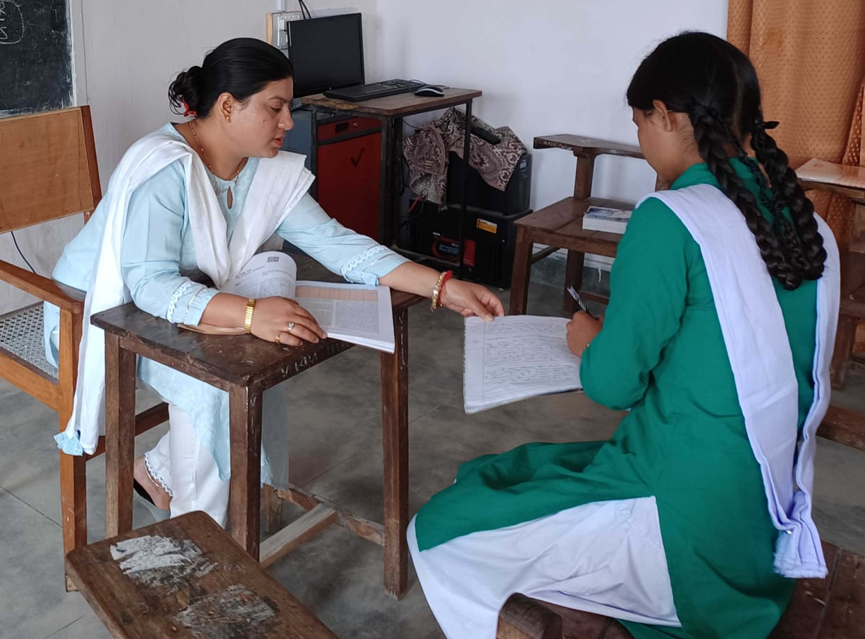 Single Student in Science Stream Of GGIC Champawat
