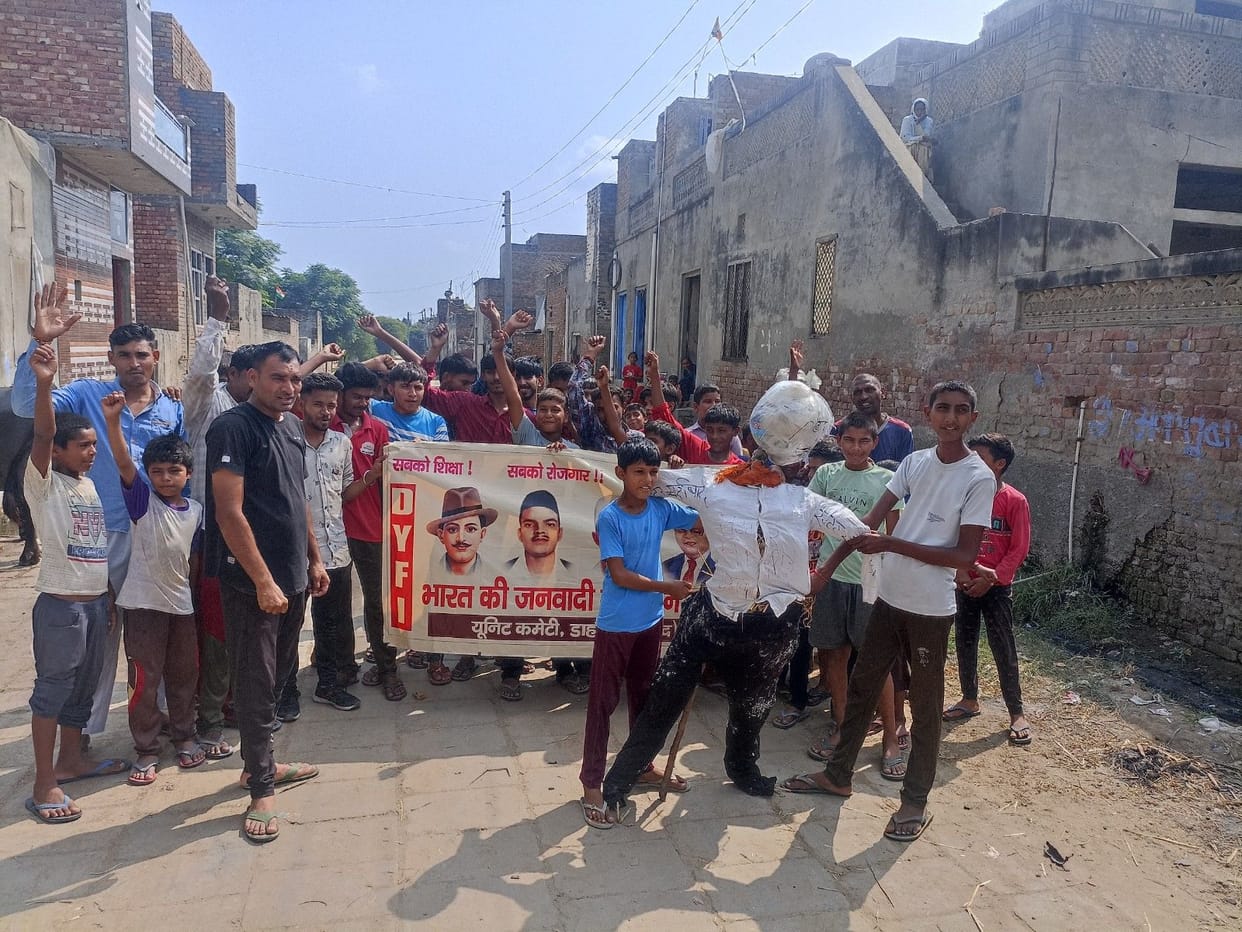 Expressed opposition to the closure of government schools, cursing the government