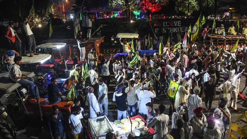 Farmers demonstrated for their demands in Panchkula of Haryana