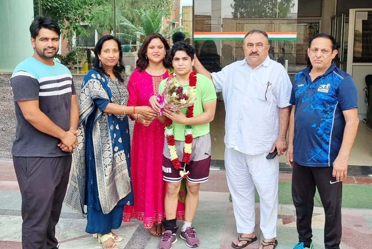 Purkhas' daughter-in-law won gold in national wrestling competition