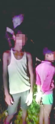 The child was tied up and beaten for breaking bananas from the field, report filed
