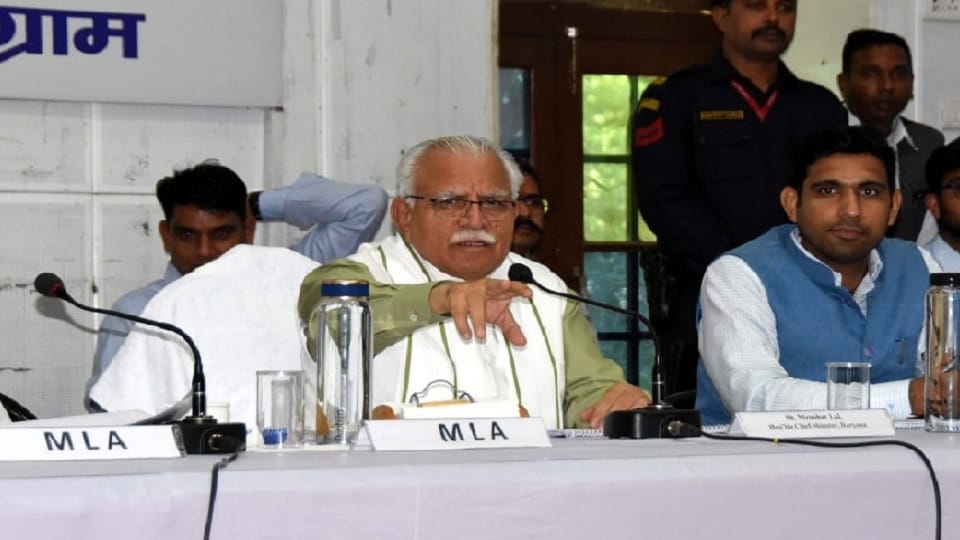 CM Manohar Lal ordered to suspend Satendra Kumar former SHO of Sohna police station
