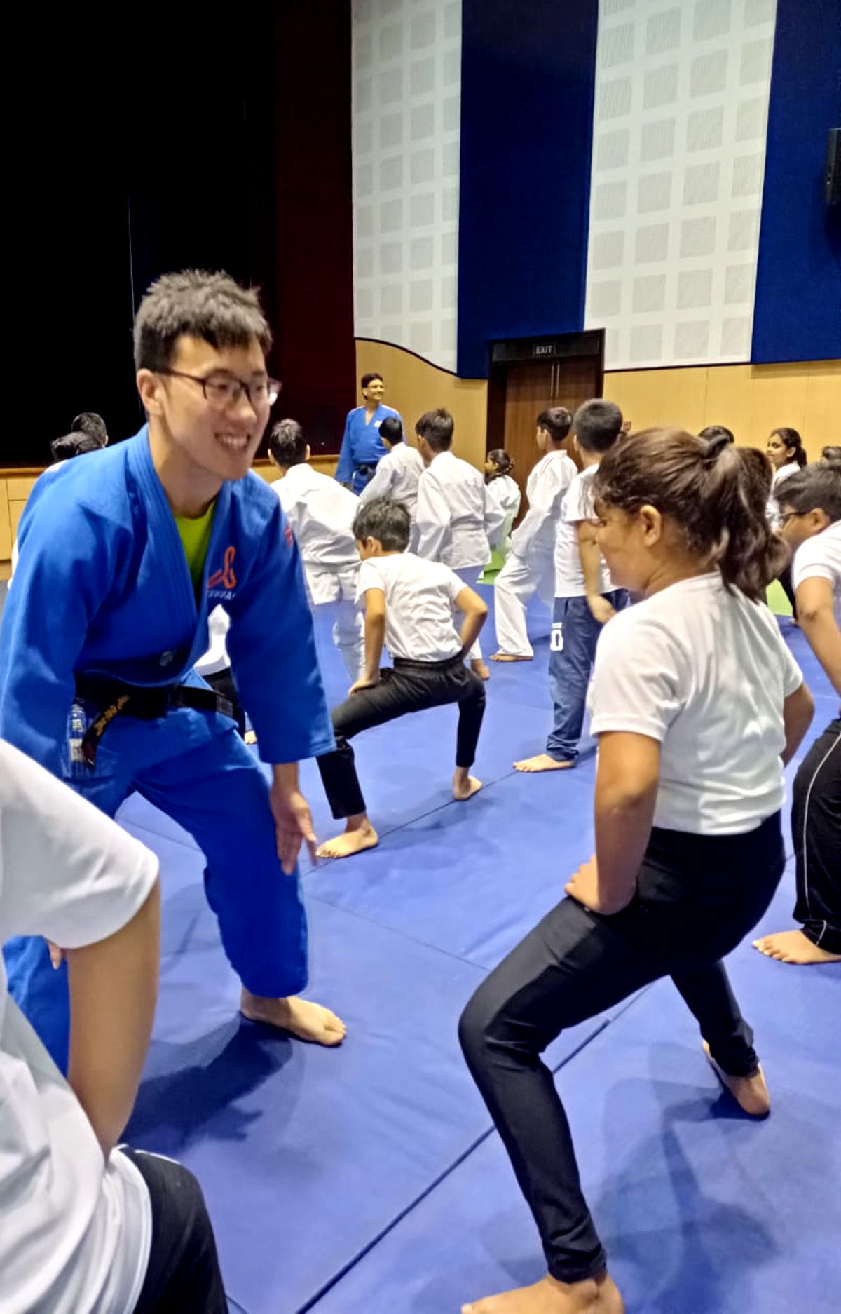 Japanese instructor gave self defense tips to students