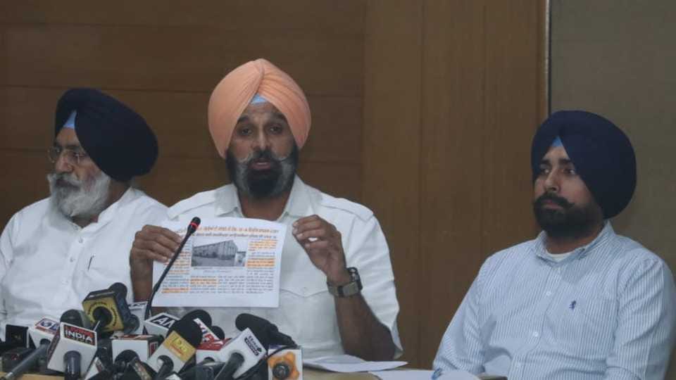 Shiromani Akali Dal leader Bikram Singh Majithia held a press conference in Chandigarh