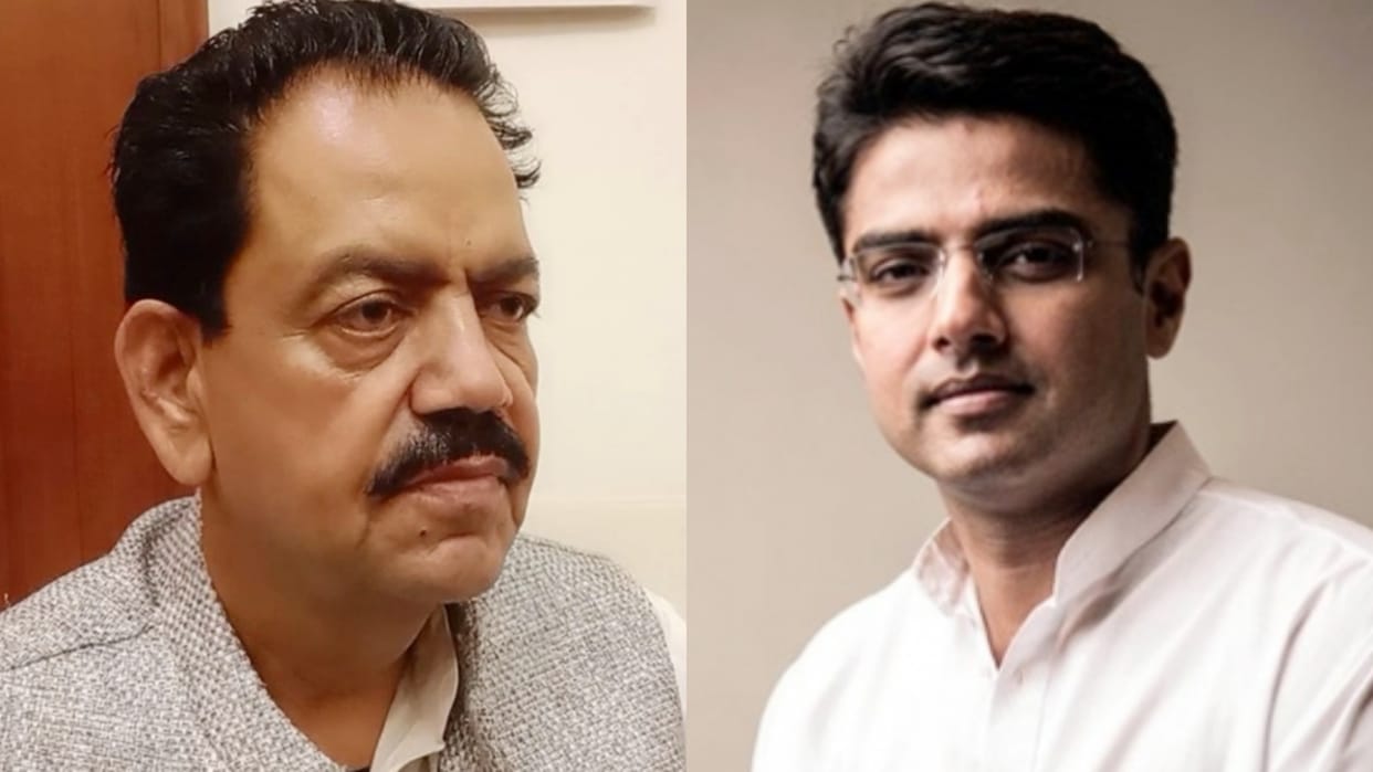 pcc vice president rajendra chaudhary demanded to make sachin pilot chief minister