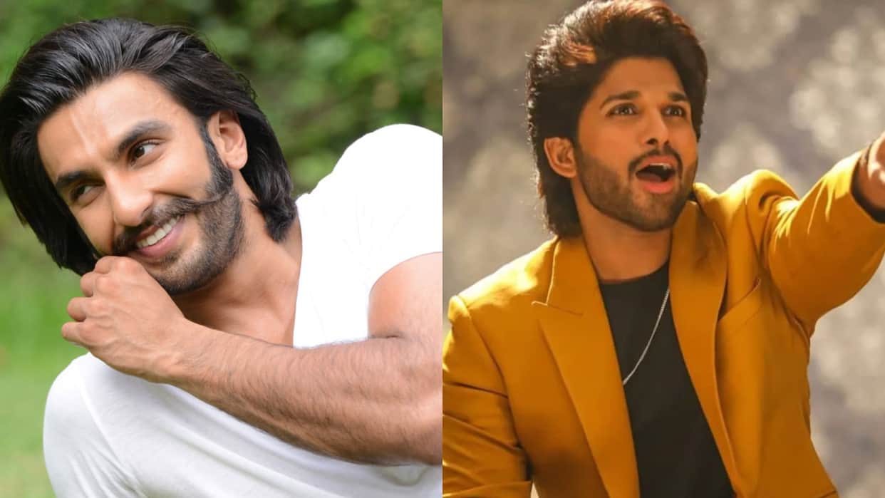 Ranveer Singh Dances on Srivalli Song copied allu arjun hook up song at the Stage of Siima awards