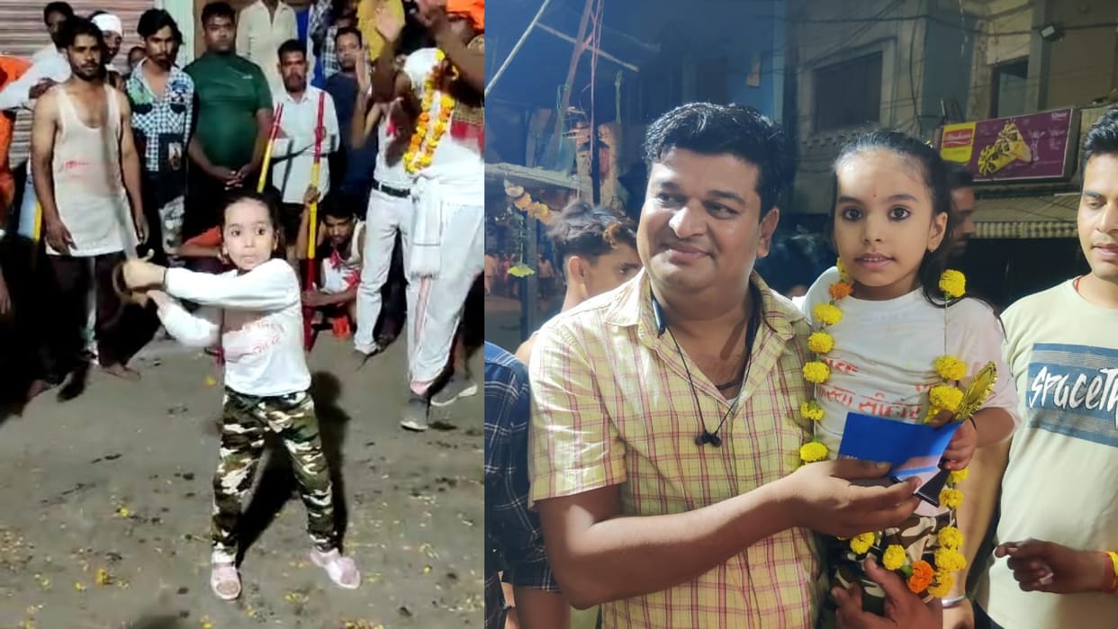 Sehore's Redhanshi does sword fighting at the age of 6, seeing the skills