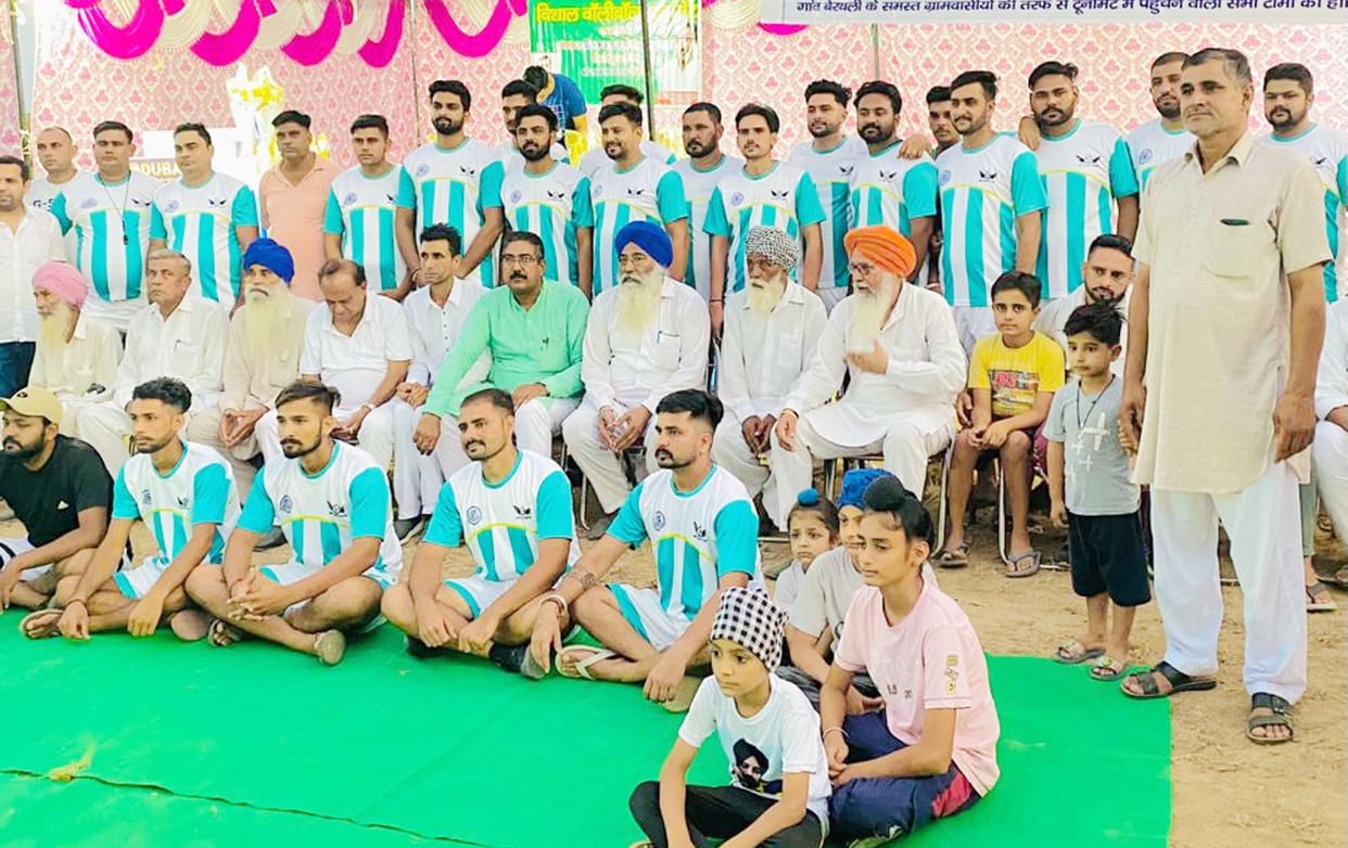 Berthali defeated Shadipur team in Volleyball, Kurukshetra