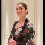 VIDEO : Ankita lokhande beautiful look in flower print black saree