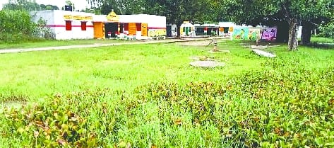 Condition of MP Adarsh Gram Yojana: Dirty water comes from the tank, dirt spread everywhere in the village