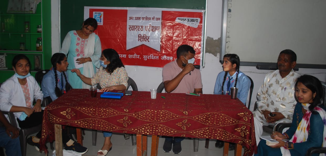 Examination of teeth and eyes of 211 students