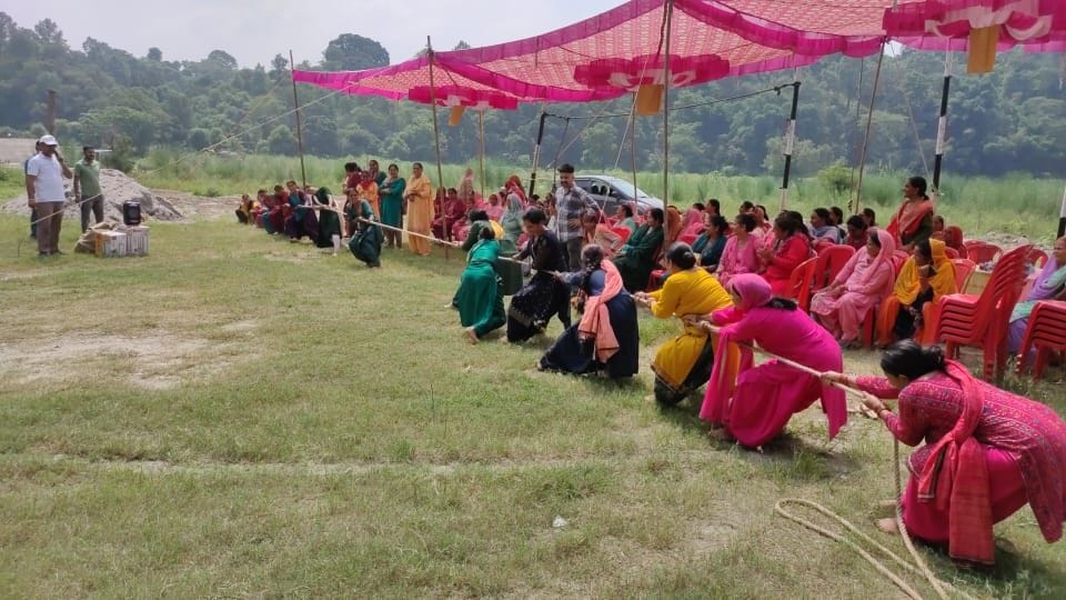 Kalari Mahila Mandal was the winner in the tug of war competition