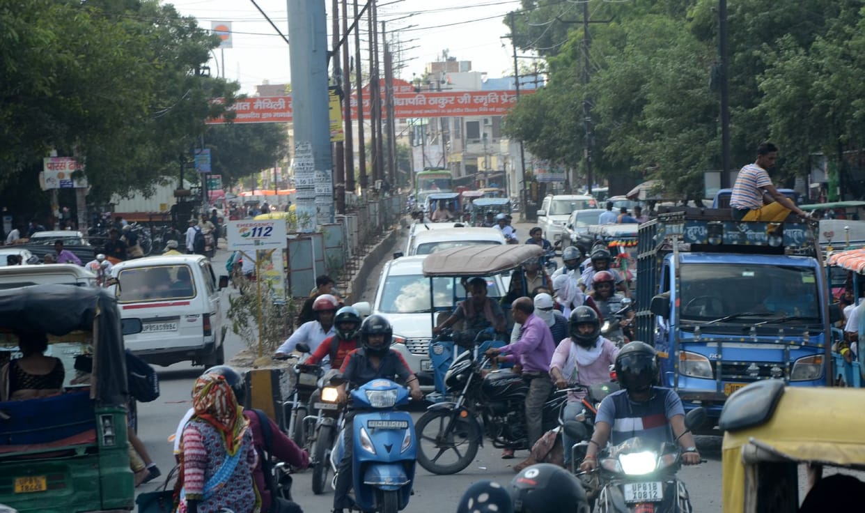 Protest against proposed overbridge on Etah chungi