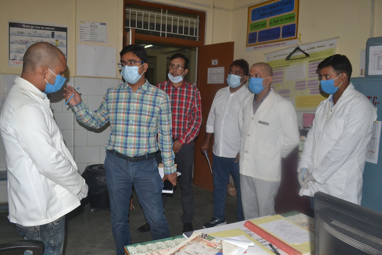inspect lab in district hospital