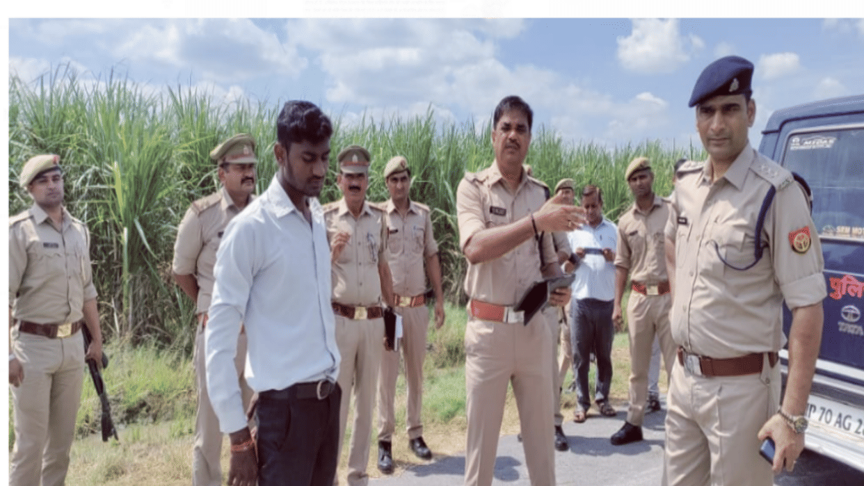 Muzaffarnagar: Robbery, firing, saved life by entering the field from the bank worker returning after collecti
