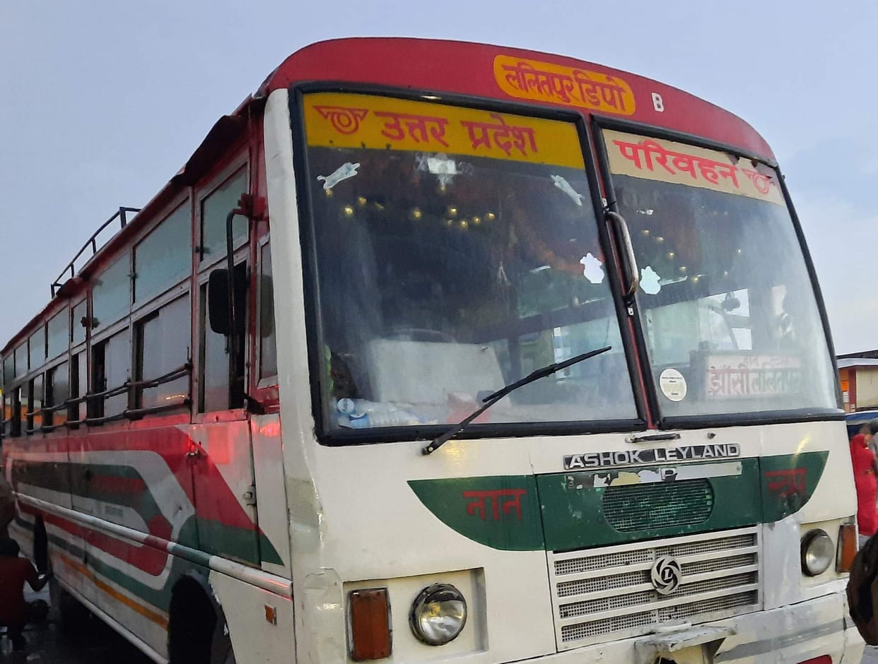 Three roadways buses could not reach Lalitpur from Lucknow in a month