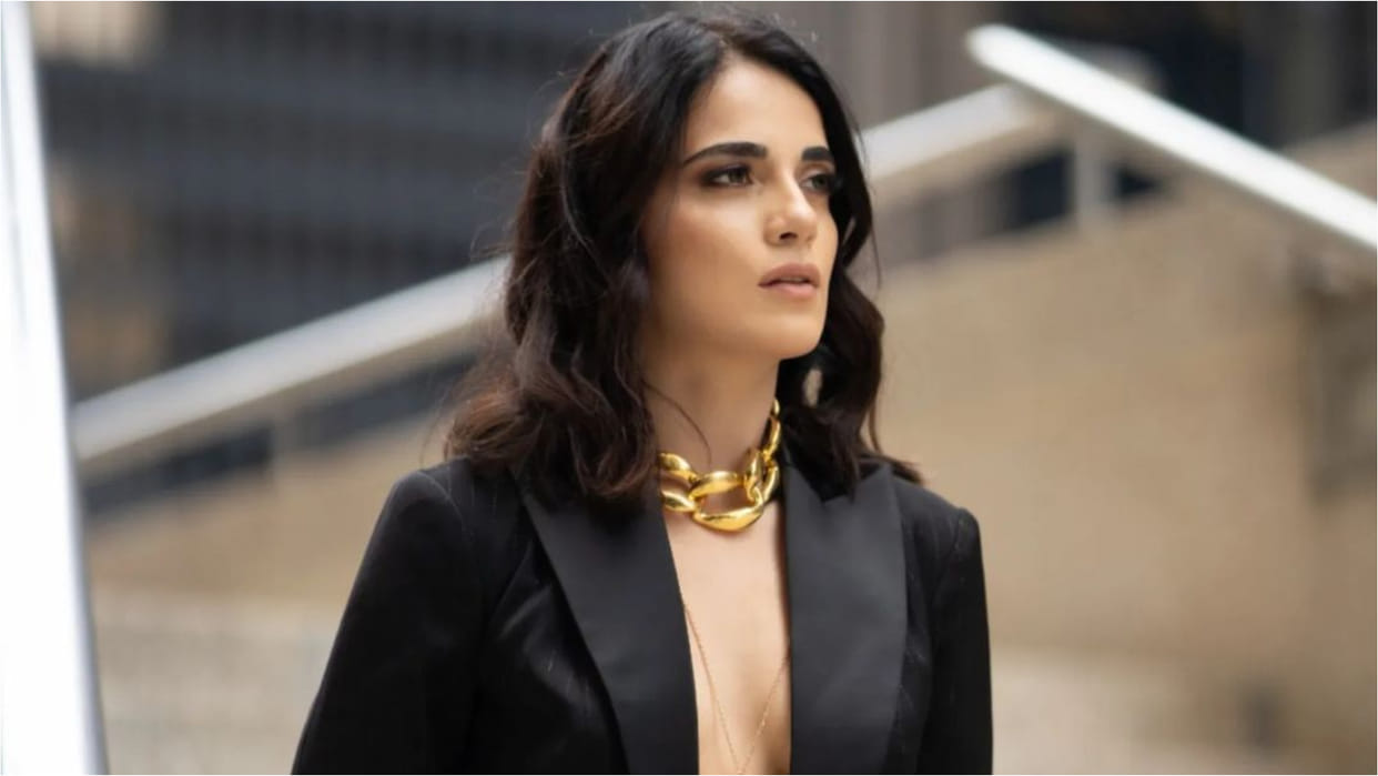radhika madan go shirtless for toronto film festival wearing crop blazer with pants