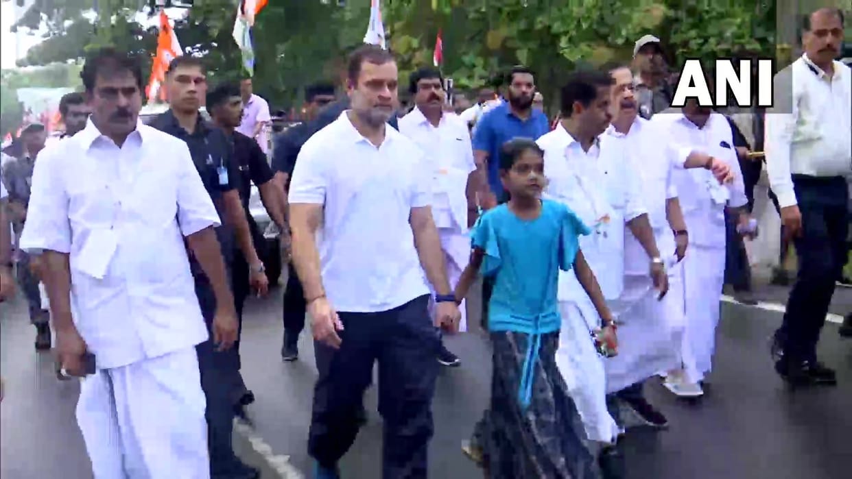 Rahul Gandhi Seventh Day Of Bharat Jodo Yatra Thiruvananthapuram