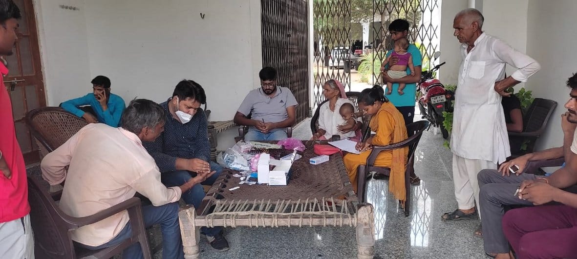 Health department team reached Daha and Bhadal