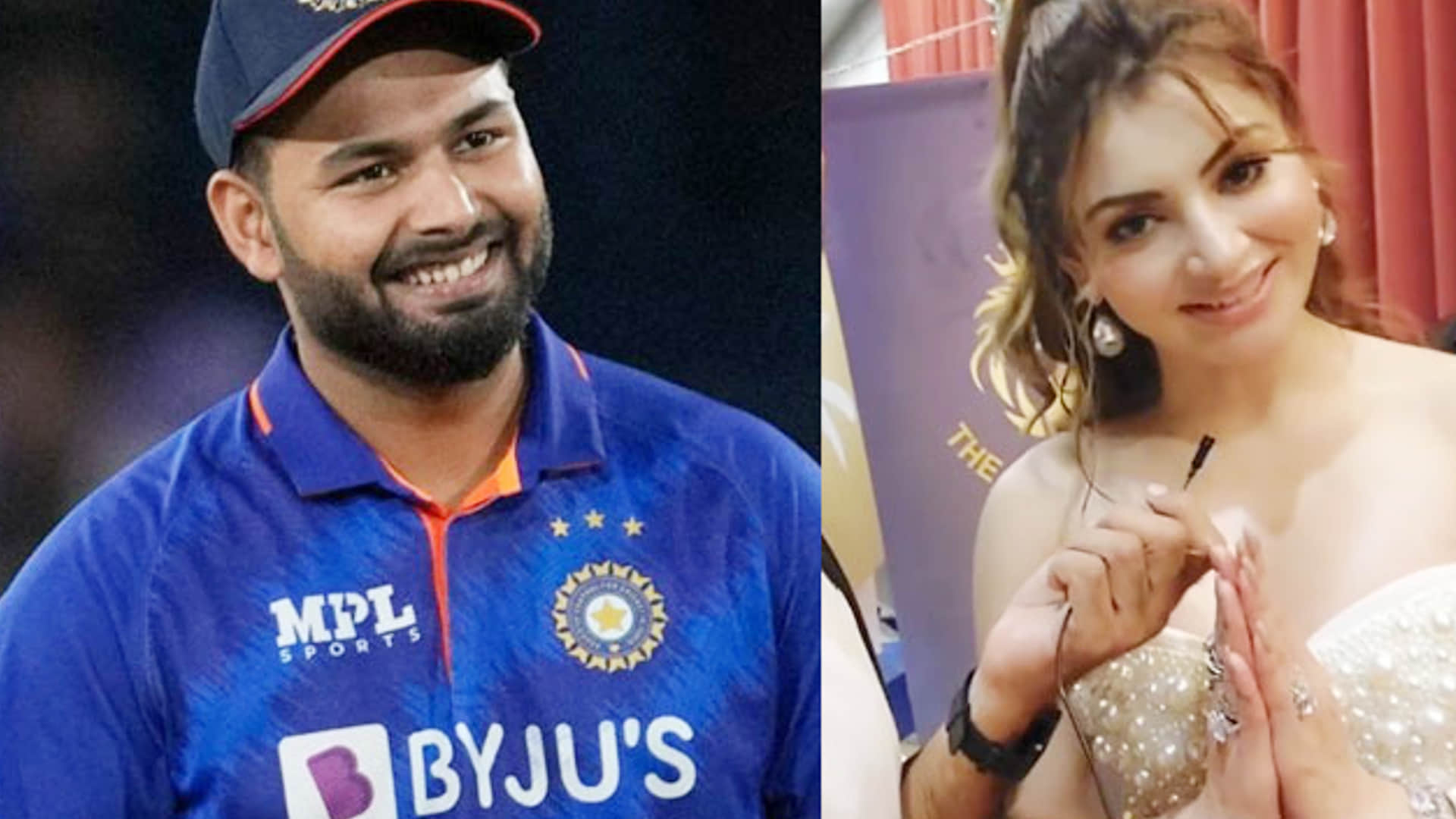 Urvashi Rautela and Rishabh Pant close again? Uravshi Rautela Apologized Rishabh Pant with folded hands