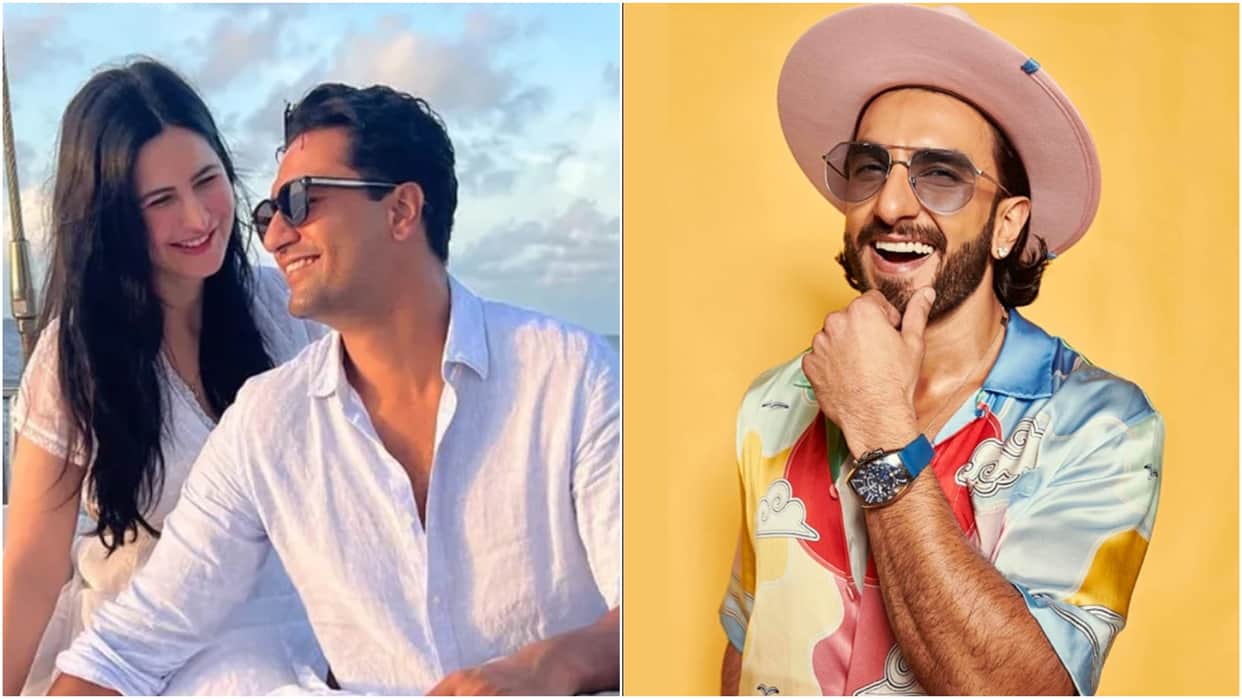 ranveer singh comment on vicky kaushal katrina kaif wedding in filmfare award funnny video viral