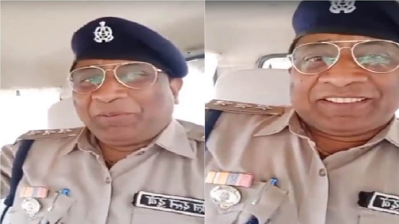 Video viral on song Kabhi Tu Chhalia lagta hai in uniform of police CO in Maharajganj