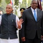 अमेरिकी रक्षा सचिव लॉयड ऑस्टिन और रक्षा मंत्री राजनाथ सिंह