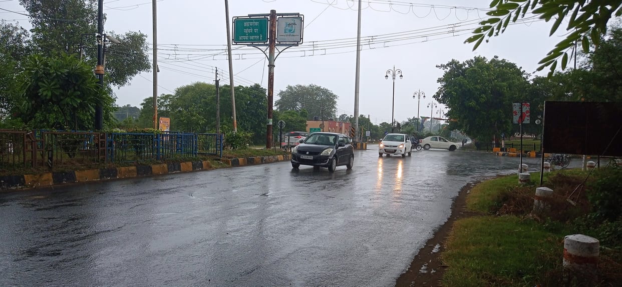 Got relief from the heat due to heavy rain, Kurukshetra