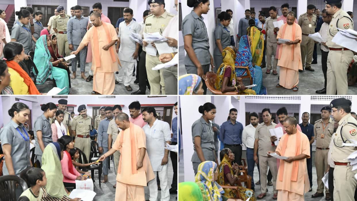 CM Yogi held public court in Gorakhpur