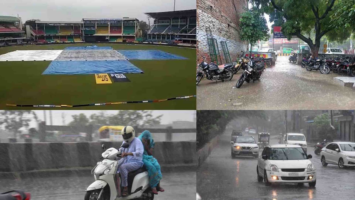 UP Weather Update: Heavy rain in Kanpur up