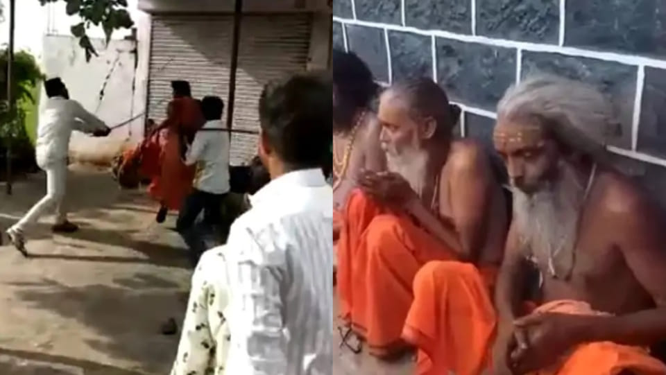 Maharashtra Mob Lynching Sadhus Brutally Beaten With Sticks On Suspicion Of Child Theft In Sangli