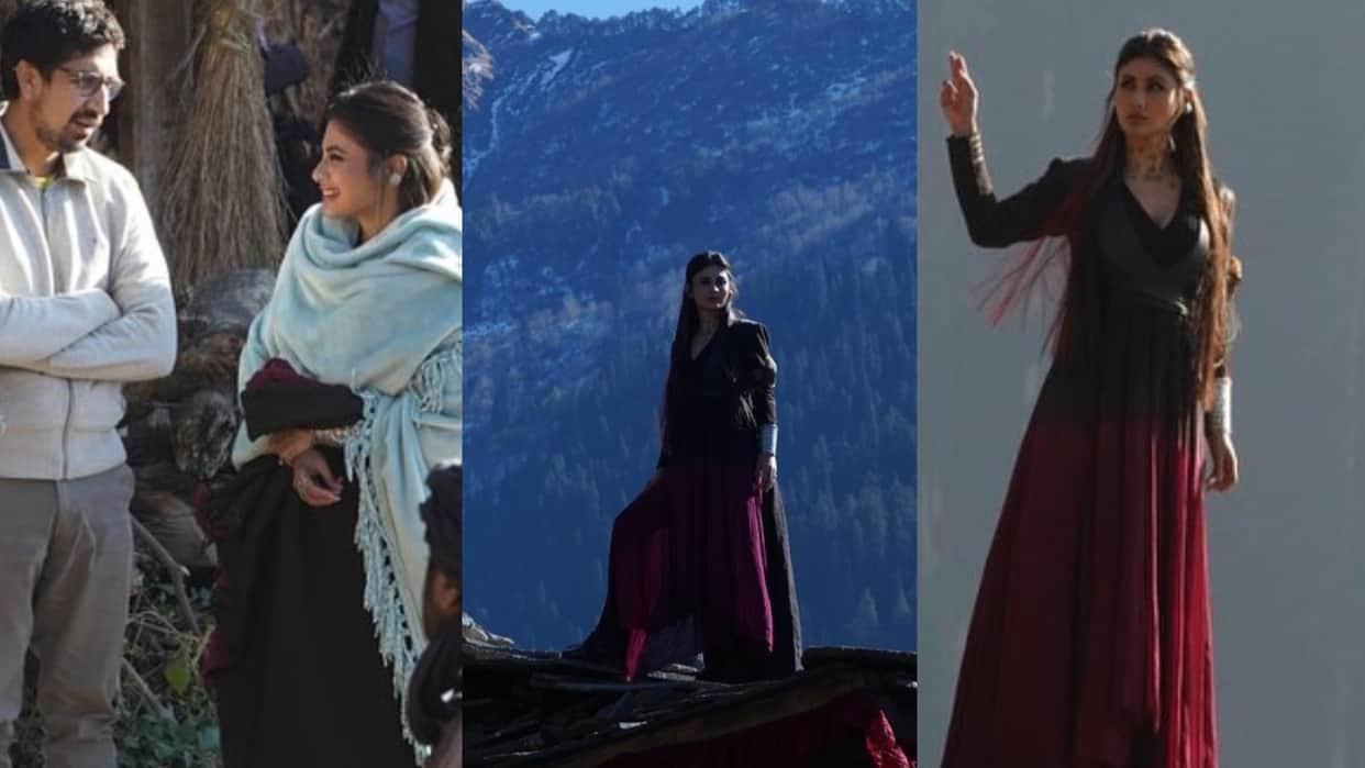 Brahmastra Part One Shiva Mouni Roy Shares Bts Photos From manali Shoot with ayan mukherji of ranbir alia film