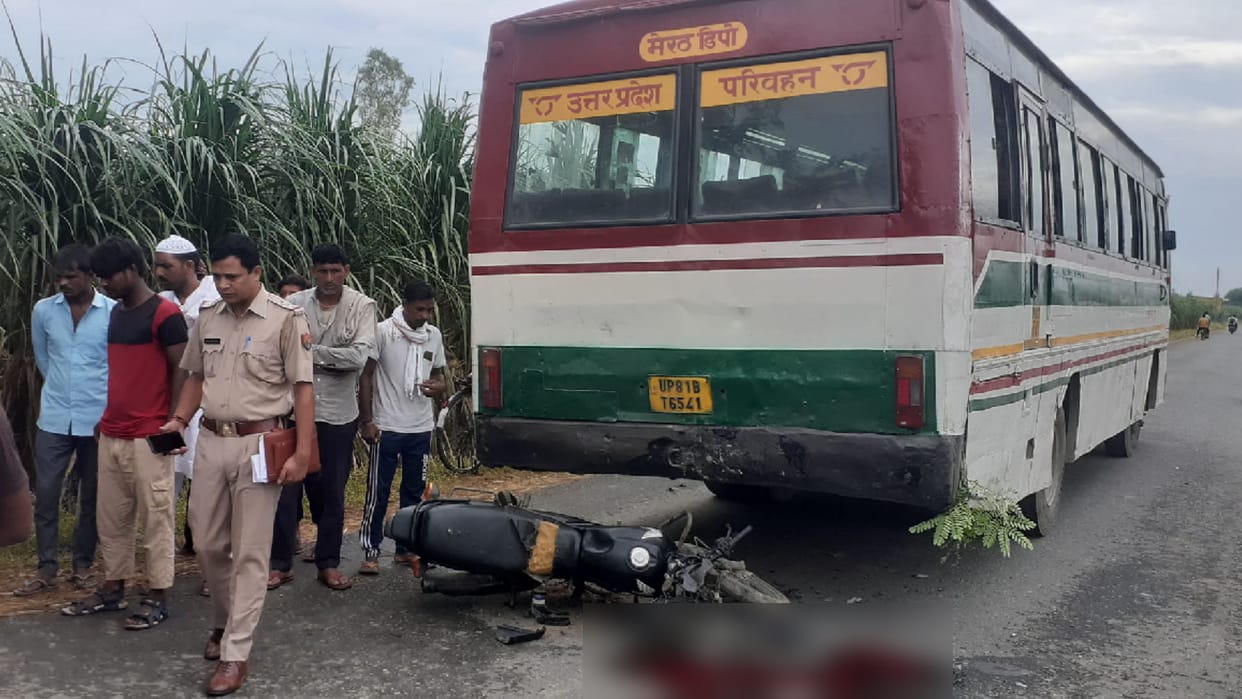 A youth has died in road accident on Meerut-Karnal Highway in Muzaffarnagar