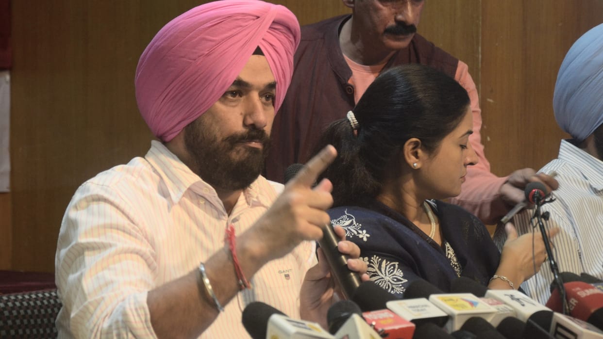 punjab youth congress adhyaksh Barinder singh dhillon press conference in shimla
