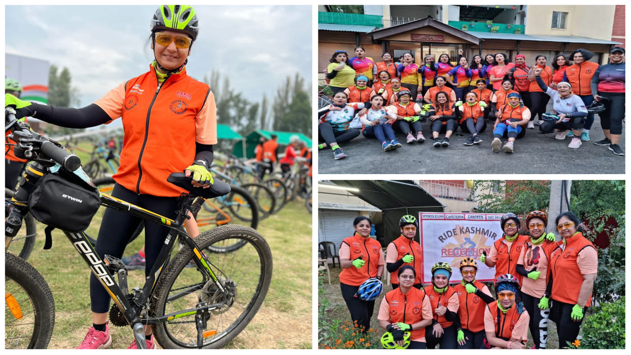 Ride Kashmir Cycle Rally Prayagraj Pacer Group gives message of women empowerment in Kashmir Valley
