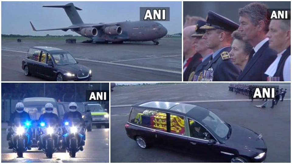 Queen Elizabeth II Coffin Arrives At Buckingham Palace for Funeral Procession Today News In Hindi