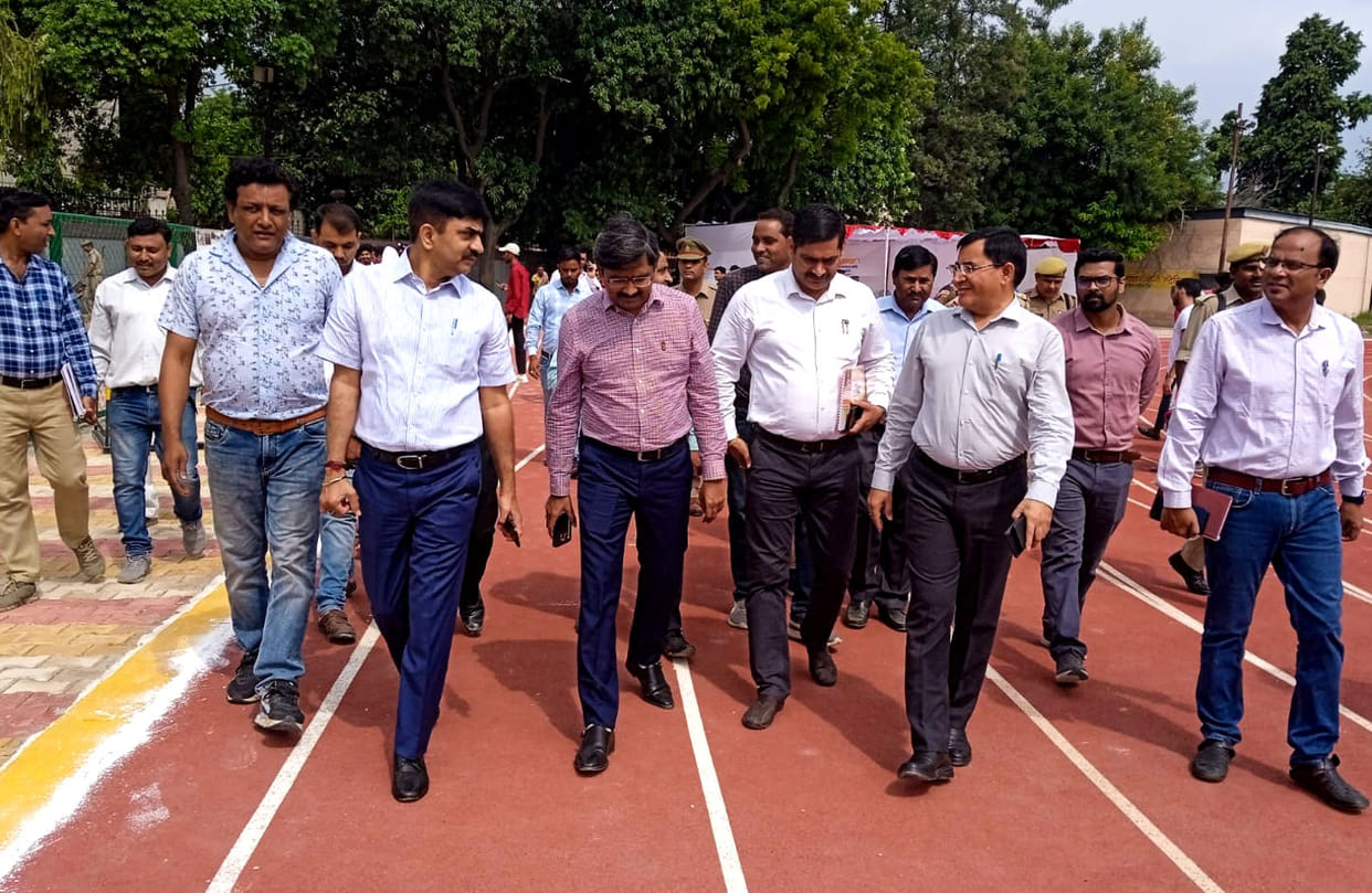 Nodal officer inspected the sports stadium