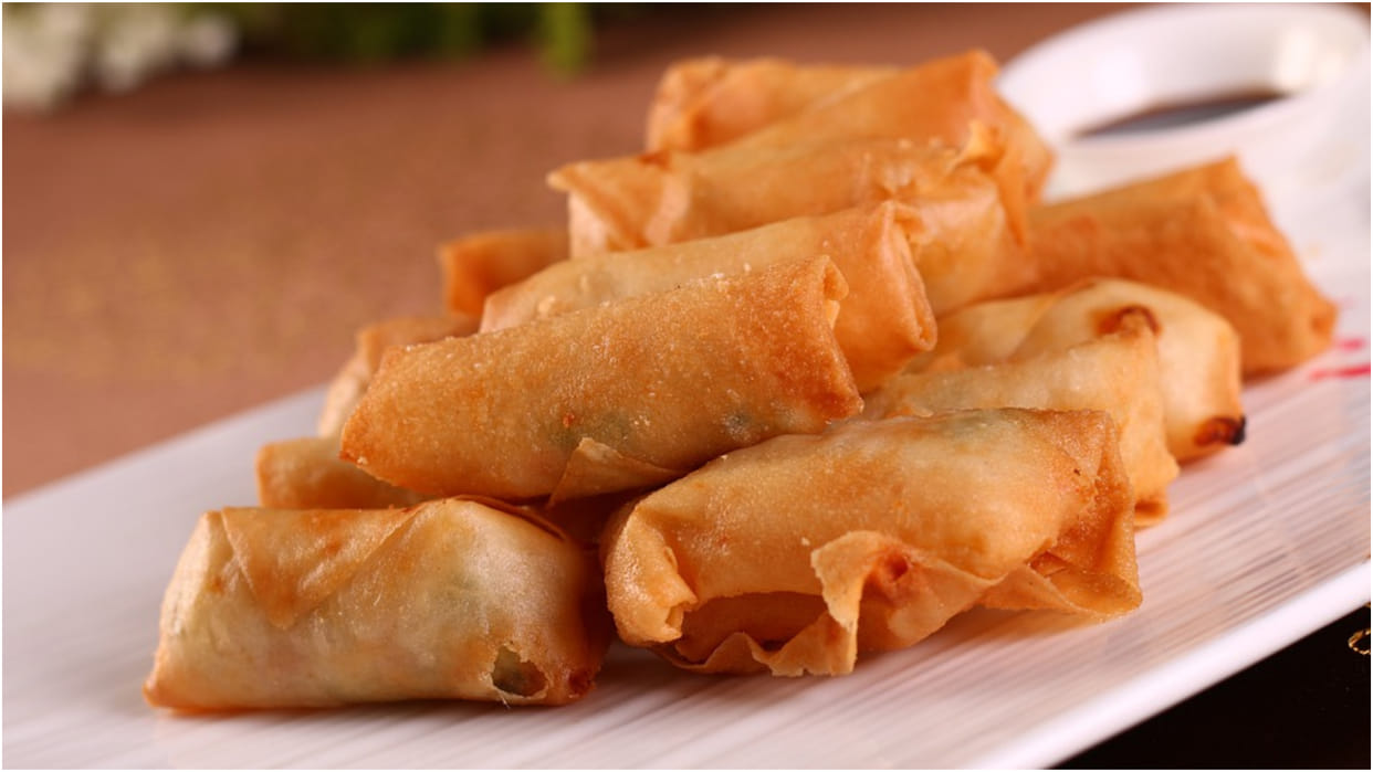 Spring Roll Recipe How To Make Veg Spring Roll With Suji Instead Of  Maida In Hindi