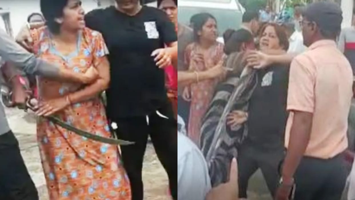 Indore News Woman ran with sword on RSS leader in Mhow