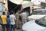 कैराना में परचून की दुकान पर तलाशी लेती एटीएस।