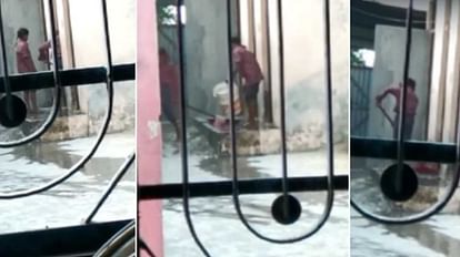 Video of girl students cleaning toilets goes viral on social media in Punjab