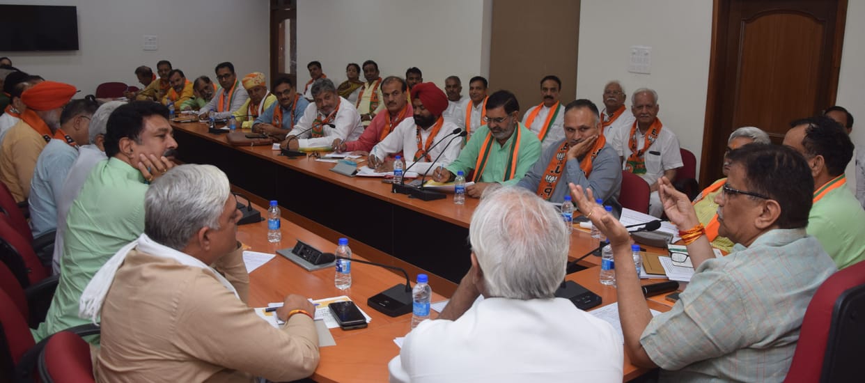 Whether or not BJP should fight on Zilla Parishad election symbol, decision remains: Dhankhar
